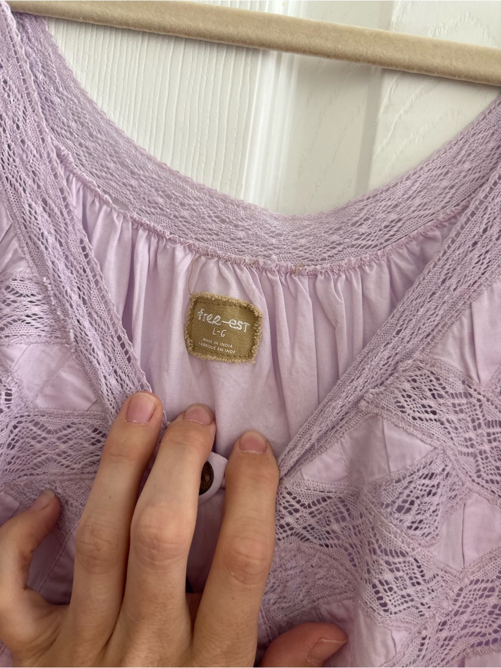Free People Lavender Button-Front Maxi Dress - Picture 3 of 4